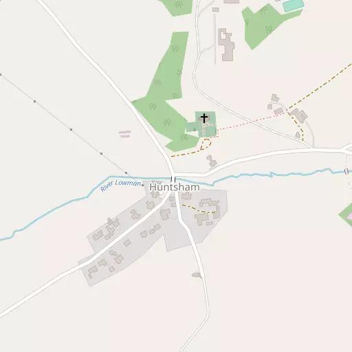 Map of Huntsham