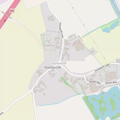 Map of Huntworth