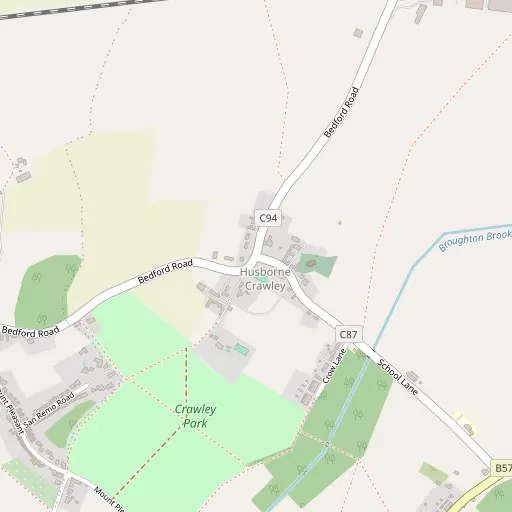 Map of Husborne Crawley