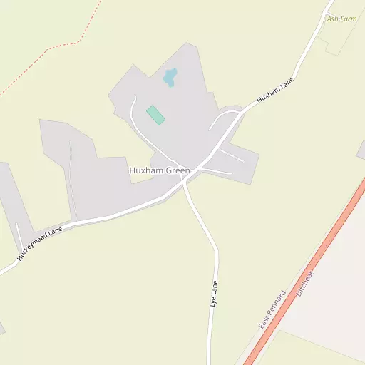 Map of Huxham Green