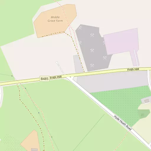Map of Hyde End