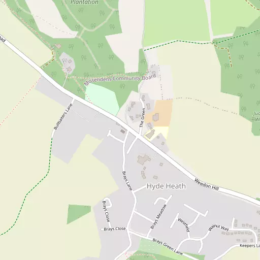 Map of Hyde Heath