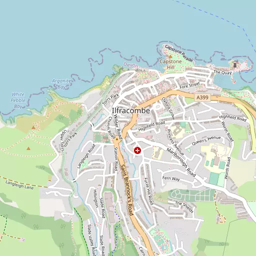 Map of Ilfracombe