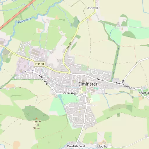 Map of Ilminster