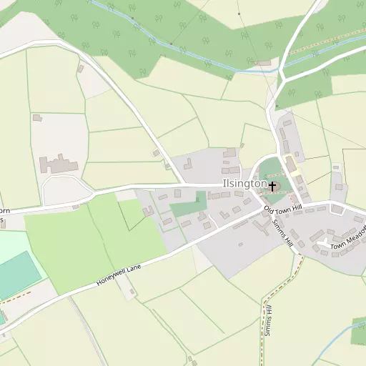 Map of Ilsington