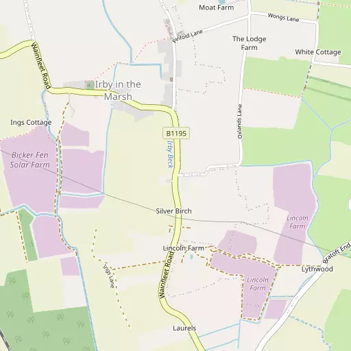 Map of Irby in the Marsh
