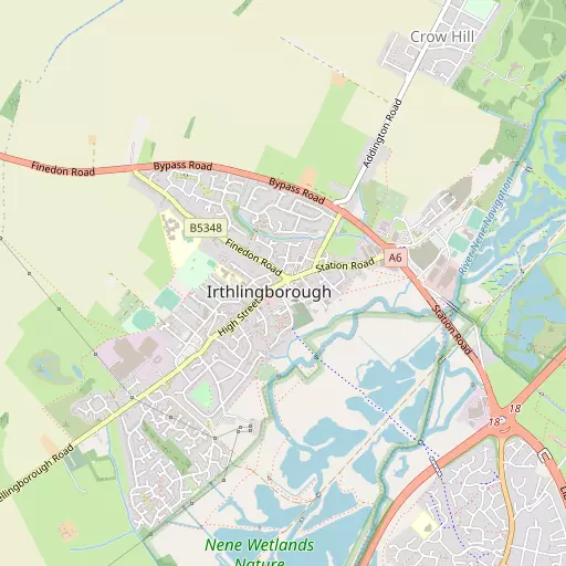 Map of Irthlingborough