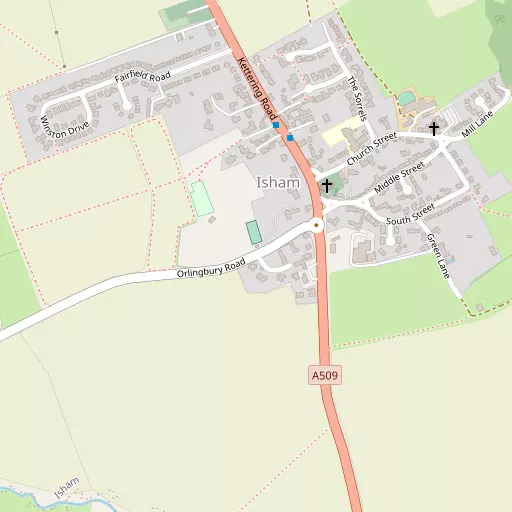 Map of Isham