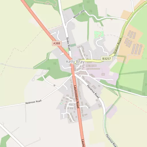 Map of Kelly Bray
