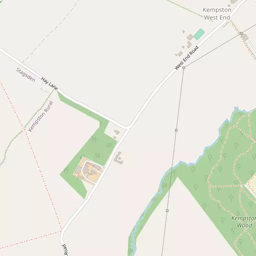 Map of Kempston West End