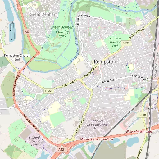 Map of Kempston