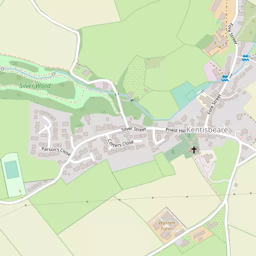 Map of Kentisbeare