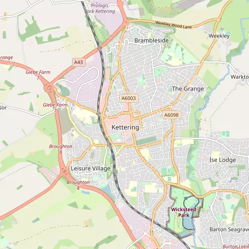 Map of Kettering