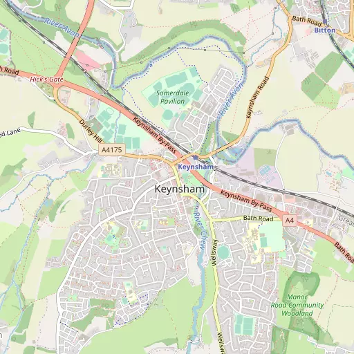 Map of Keynsham