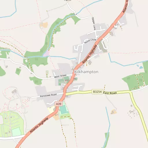 Map of Kilkhampton