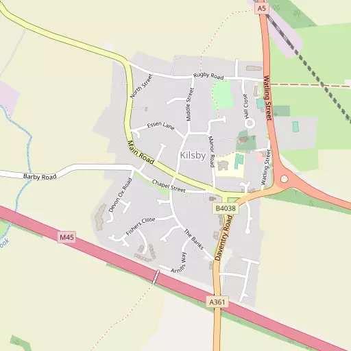 Map of Kilsby