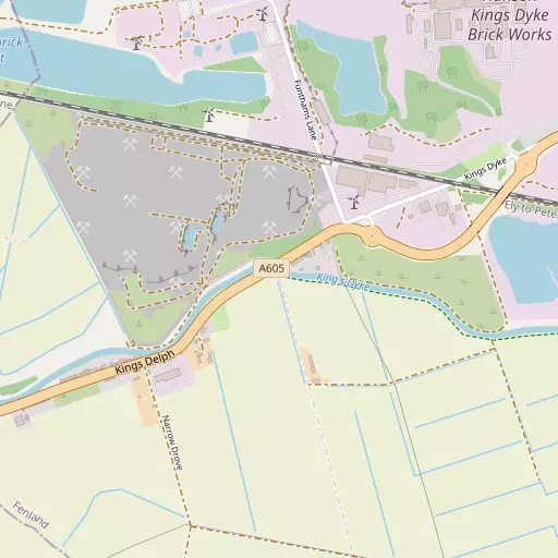 Map of King's Dyke