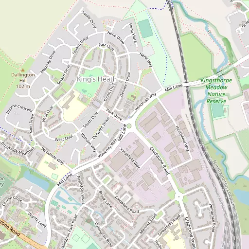 Map of King's Heath