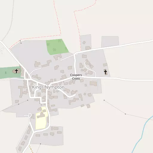 Map of Kings Nympton