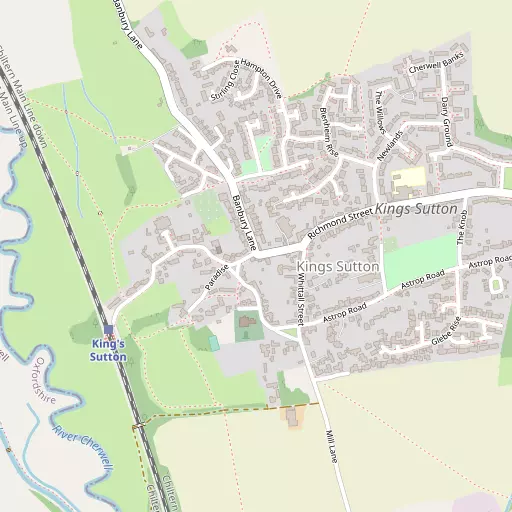 Map of Kings Sutton