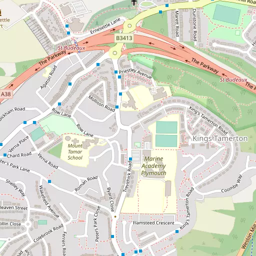 Map of King's Tamerton