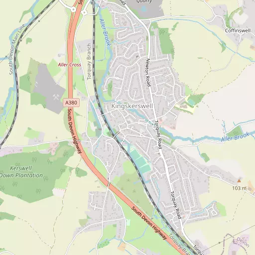 Map of Kingskerswell