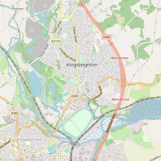 Map of Kingsteignton