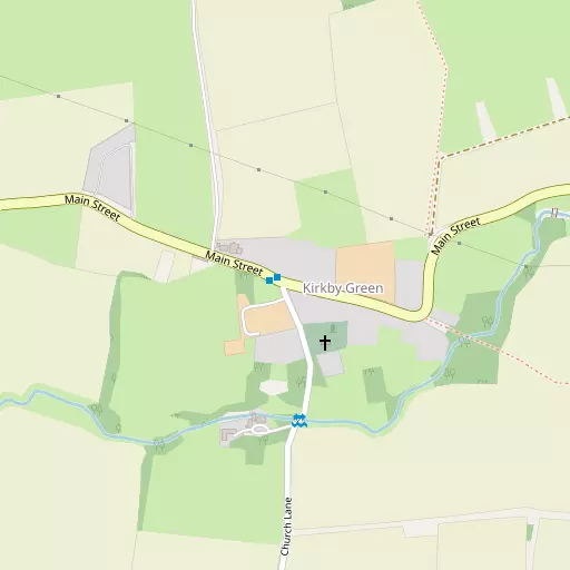 Map of Kirkby Green