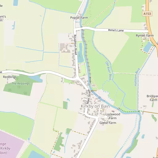 Map of Kirkby on Bain
