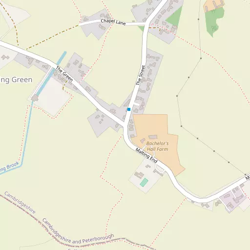 Map of Kirtling Green