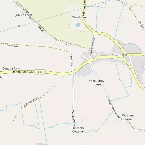 Map of Kirton End