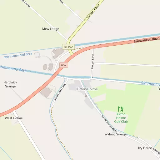 Map of Kirton Holme