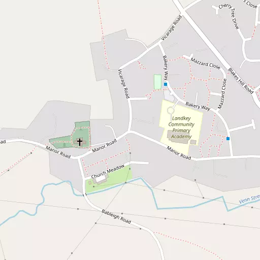 Map of Landkey Town