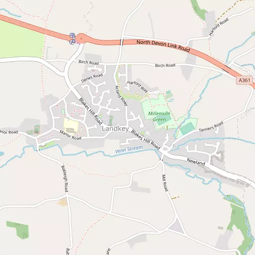 Map of Landkey