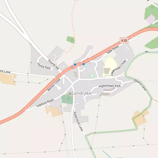 Map of Landrake