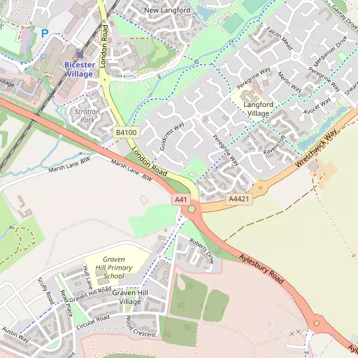 Map of Langford Village