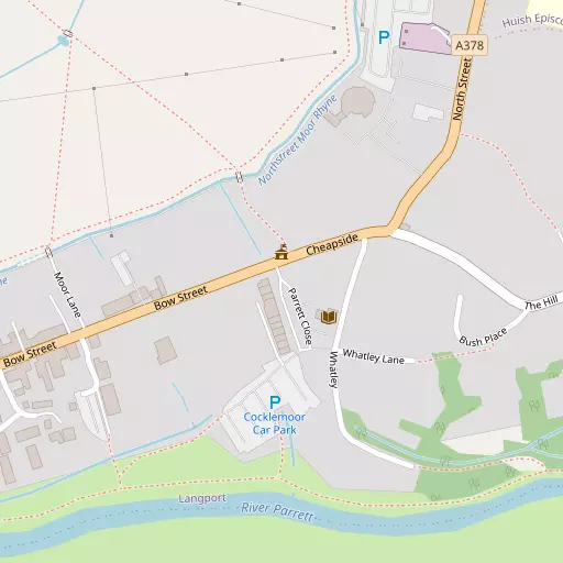 Map of Langport Eastover