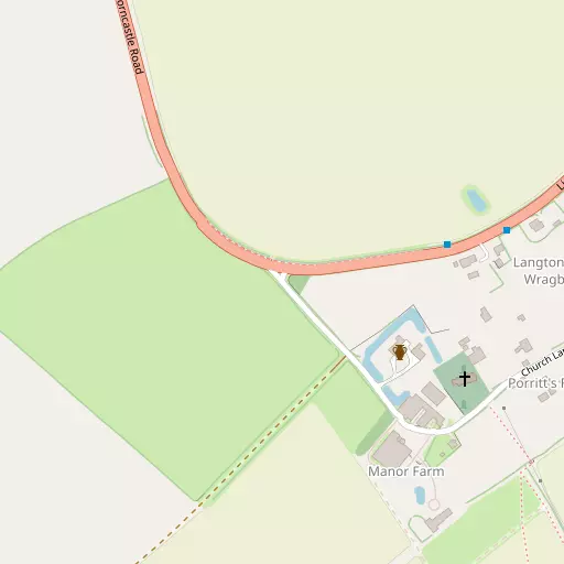 Map of Langton by Wragby