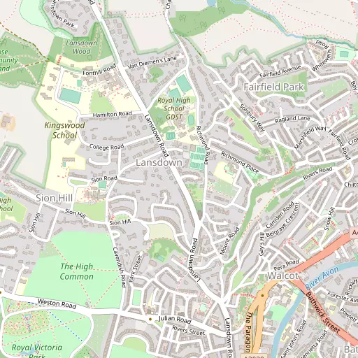 Map of Lansdown