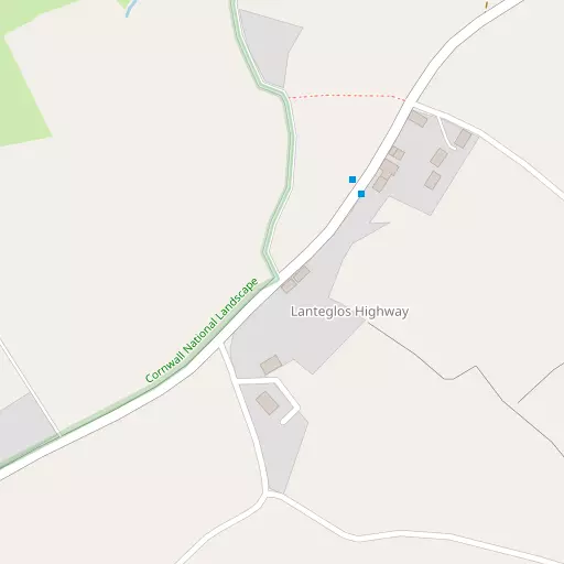 Map of Lanteglos Highway