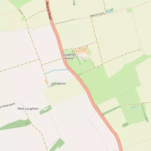 Map of Laughton