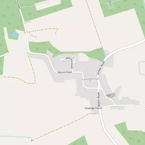 Map of Laughton