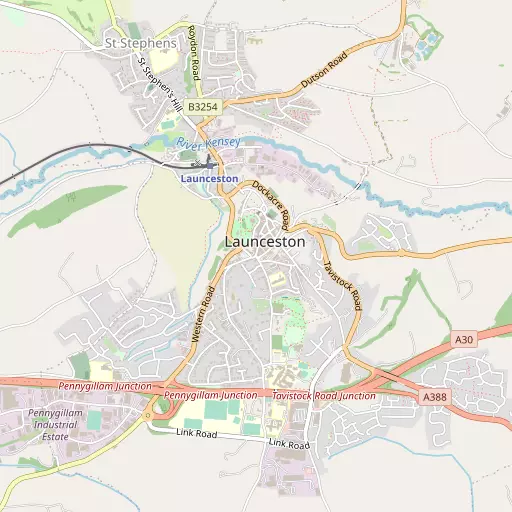 Map of Launceston