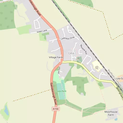 Map of Lea
