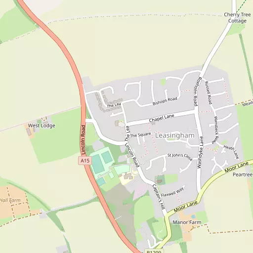 Map of Leasingham