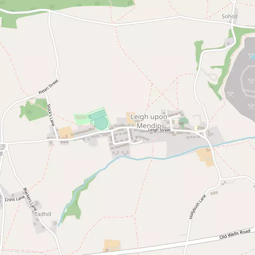 Map of Leigh upon Mendip
