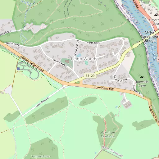 Map of Leigh Woods