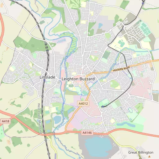 Map of Leighton Buzzard