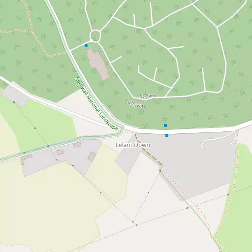 Map of Lelant Downs