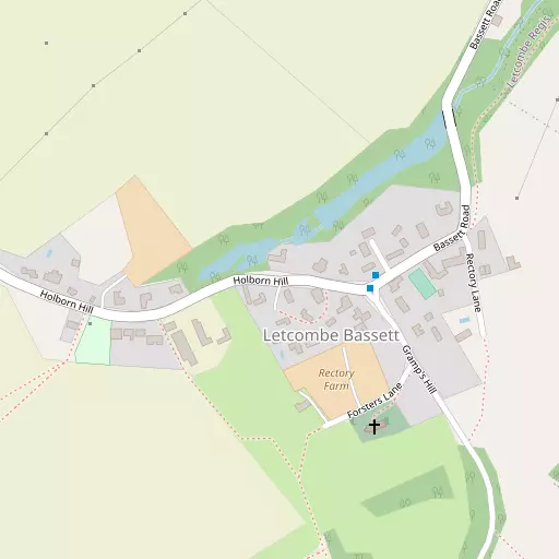 Map of Letcombe Bassett